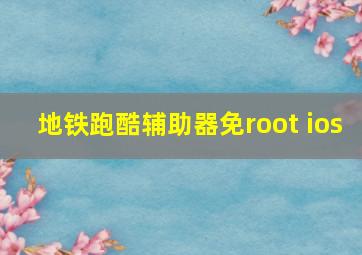 地铁跑酷辅助器免root ios